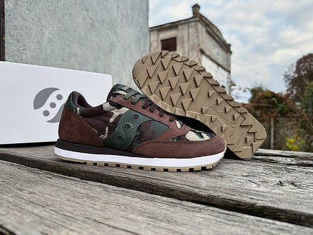 Чоловічі кросівки Saucony Jazz Original 2044-397s Brown Camo камуфляжні коричневі Оригінал, фото 1