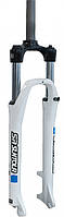 Вилка SR Suntour 27,5 SF18-XCE-DS, 1-1/8"х255мм хід: 80 мм Біла ORG