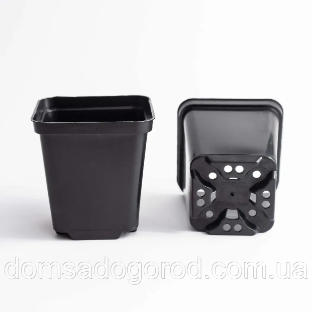 Горшок технічний квадрат D 9 см. 0,5 л. "LOT PLAST" (1400 шт упаковка)