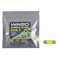 LED автолампа Winso 12V COB SV8.5 T11x36, 10шт (127200)
