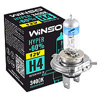 Галогеновая лампа Winso H4 12V 60/55W P43t-38 HYPER +60% (712420)