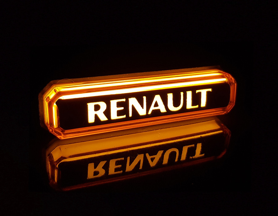 Ліхтар жовтий RENAULT неоновий