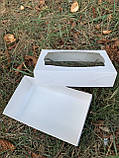 Коробка кондитерська з віконцем 20х12х6см, біла, за 1шт, фото 3