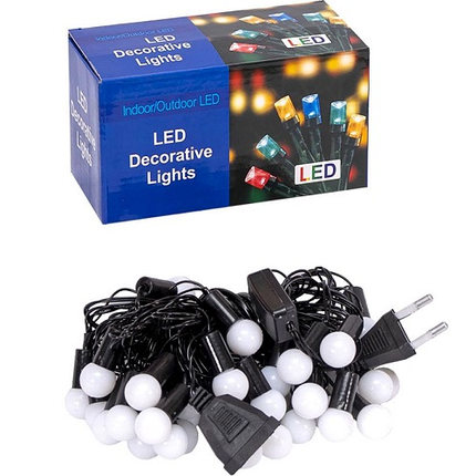 Світлодіодна LED Гірлянда Мульти Кульки Led 28 Ø 1,8см | Мульти світло, фото 3