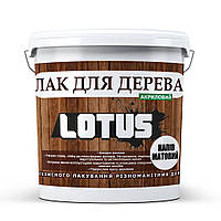 Лак акриловый для дерева LOTUS Прозрачный Полуматовый, 1 л