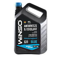 Антифриз Winso Antifreeze & Coolant Blue -40°C (голубой) G11, 10кг (881080)
