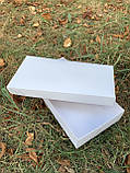Коробка кондитерська 30,5х15,5х5см, біла, за 1шт, фото 2