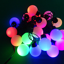 Світлодіодна LED Гірлянда Мульти Кульки Led 28 Ø 1,8см | Мульти світло, фото 4