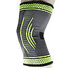 Компресійний наколінник MadMax MFA-284 3D Compressive knee support Dark grey/Neon green (1шт.) L, фото 10