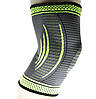 Компресійний наколінник MadMax MFA-284 3D Compressive knee support Dark grey/Neon green (1шт.) L, фото 4