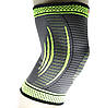 Компресійний наколінник MadMax MFA-284 3D Compressive knee support Dark grey/Neon green S, фото 5