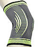 Компресійний наколінник MadMax MFA-284 3D Compressive knee support Dark grey/Neon green (1шт.) L, фото 6