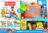 Интерактивный набор Гараж Fisher-Price Little People Toddler Playset Light-Up Learning Garage