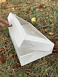 Коробка кондитерська з віконцем 23х15х6см, біла, за 1шт, фото 2