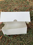 Коробка кондитерська з віконцем 24х18х9см, біла, за 1шт, фото 2