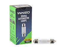 Лампа накаливания Winso 24V C10W 10W SV8.5 T11*41, 10шт (725220)