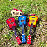 Гітара дитяча M 1369 дерево Помаранчева, 58 см, 6 струн, запасна струна, медіатор, фото 6