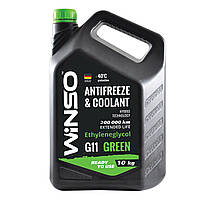 Антифриз Winso Antifreeze & Coolant Green -40°C (зеленый) G11, 10кг (881070)