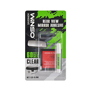 Клей для дзеркал заднього виду Winso Rear View Mirror Adhesive прозорий, 0,6+0,4мл (300000)