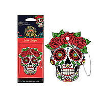 Автомобильный Ароматизатор Aroma Car Cellulose Dia De Los Muertos - Silver Tatoo (83118) | Аромат: Фьюжн