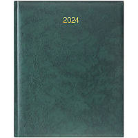 Еженедельник датированный BRUNNEN 2024 Бюро Miradur А4 з/т зеленый