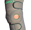 Наколінник MadMax MFA-295 Zahoprene Universal Knee Support Dark Grey/Green (1шт.), фото 3
