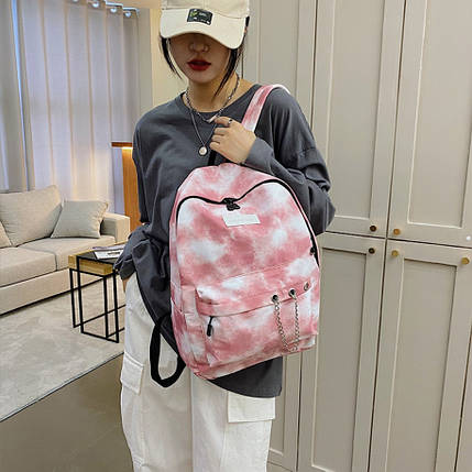 Стильні барвисті рюкзаки з ланцюжком, фото 1