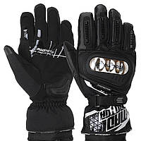 Мотоперчатки зимние перчатки для мотокросса MADMOTOR черные MT-15