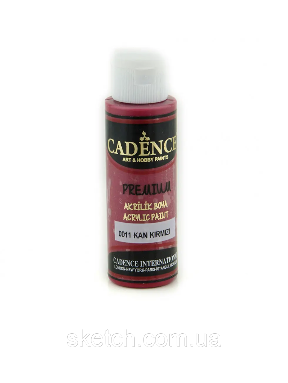 Акрилова фарба Cadence Premium Acrylic Paint, №0011 Кроваво-червоний, 70мл, фото 1