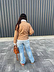 Дублянка жіноча коротка коричнева Код 2133ІР, фото 4