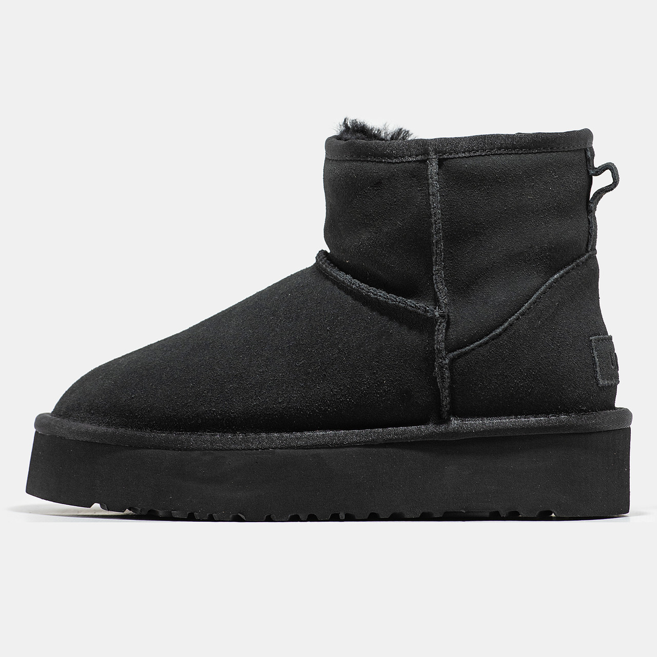 Зимові Жіночі Черевики UGG Classic Mini Platform Black / УГГ Класик Міні Платформа Чорні