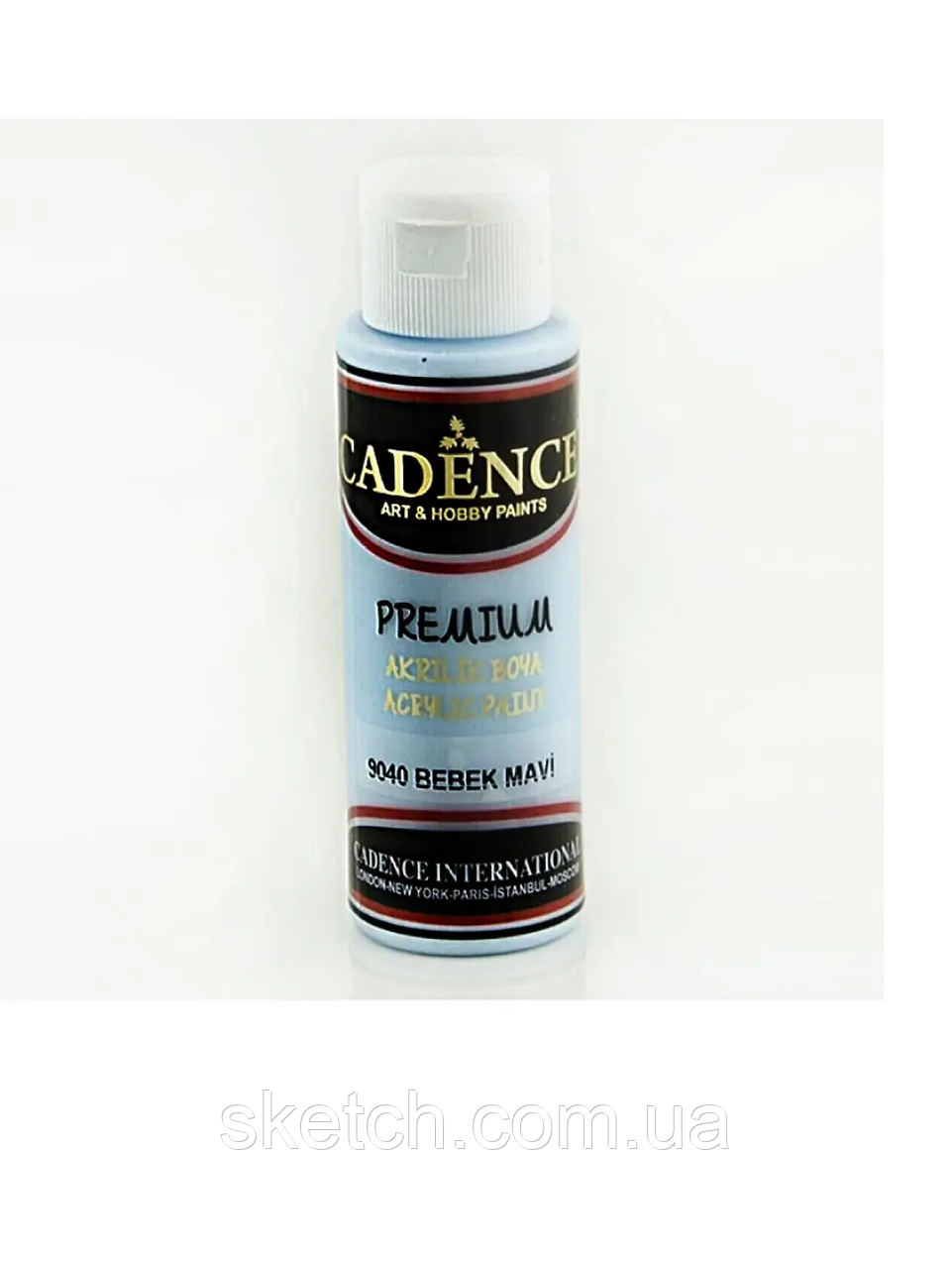 Акрилова фарба Cadence Premium Acrylic Paint, №9040 Світло блакитний, 70мл, фото 1