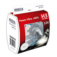 Галогеновая лампа Brevia H3 12V 55W PK22s Power Ultra +60% S2 (12030PUS)