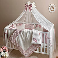 Комплект постільної білизни для новонародженого Колекція No1 Classic Запорошена Троянда