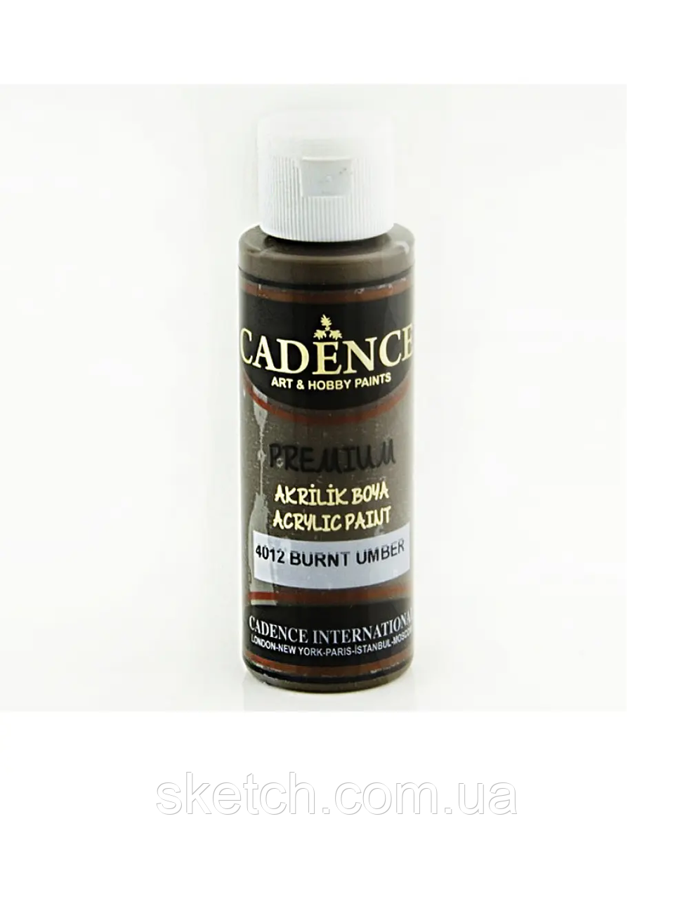 Акрилова фарба Cadence Premium Acrylic Paint, №4012 Умбра поліно, 70мл, фото 1