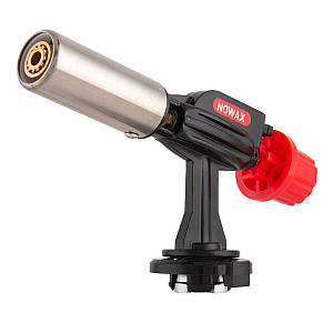 Газовий пальник Nowax на балон, сопло: Ø 20мм, довжина 80мм, керам. захист, мет. корпус (NX12360)
