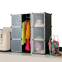 Шафа конструктор для зберігання речей пластикова Storage Cube Cabinet MP-39-61 9 секцій DT