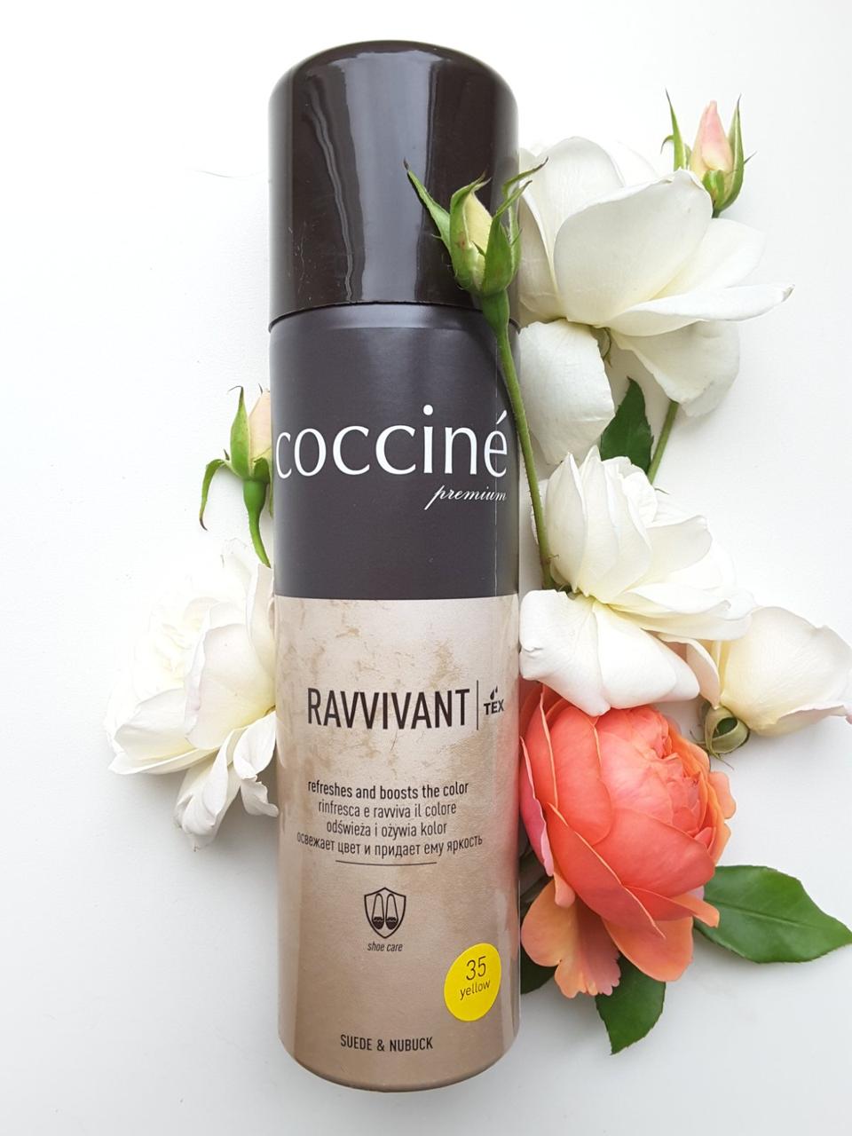 Coccine ravvivant Фарба-аерозоль для замші, нубуку, велюру. Жовтий