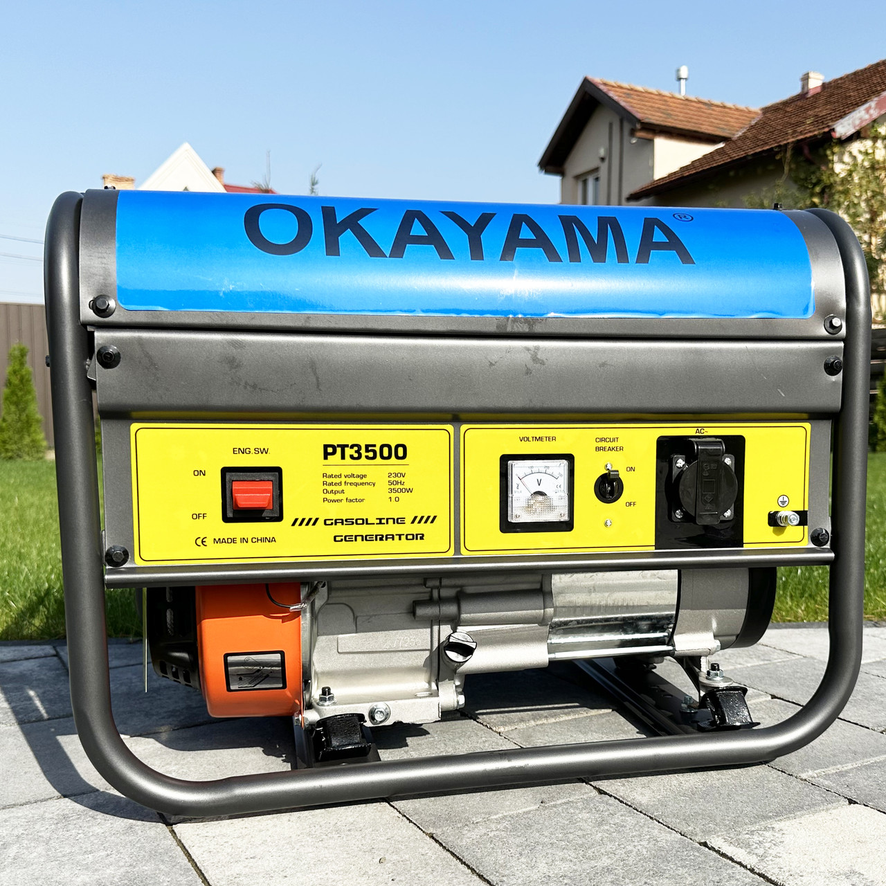 Генератор бензиновий OKAYAMA original 3.5 кВт PT-3500 100% Мідна обмотка