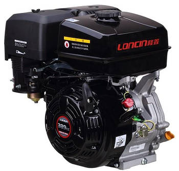 Двигyн бензиновий Loncin G390F, шпонка 25мм, Євро 5