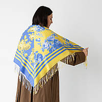 Хустка патріотична тепла (шерсть) 102х102 см.