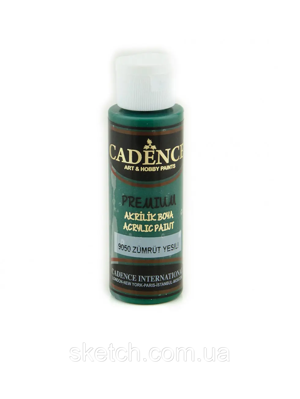 Акрилова фарба Cadence Premium Acrylic Paint, №9050 Смарагдовий, 70мл, фото 1