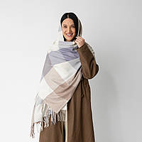 Шарф теплий Клітинка (кашемір) 180х70 см.