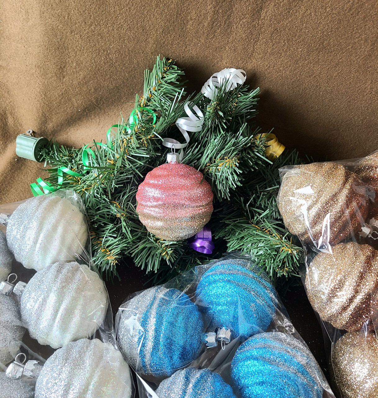 Набір куль "Хвиля Амбре" 8см 6шт