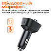 Bluetooth FM-трансмітер Vortex VO2101 USB QC3.0/USB OTG/microSD Black (VO2101), фото 4