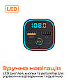 Bluetooth FM-трансмітер Vortex VO2101 USB QC3.0/USB OTG/microSD Black (VO2101), фото 6