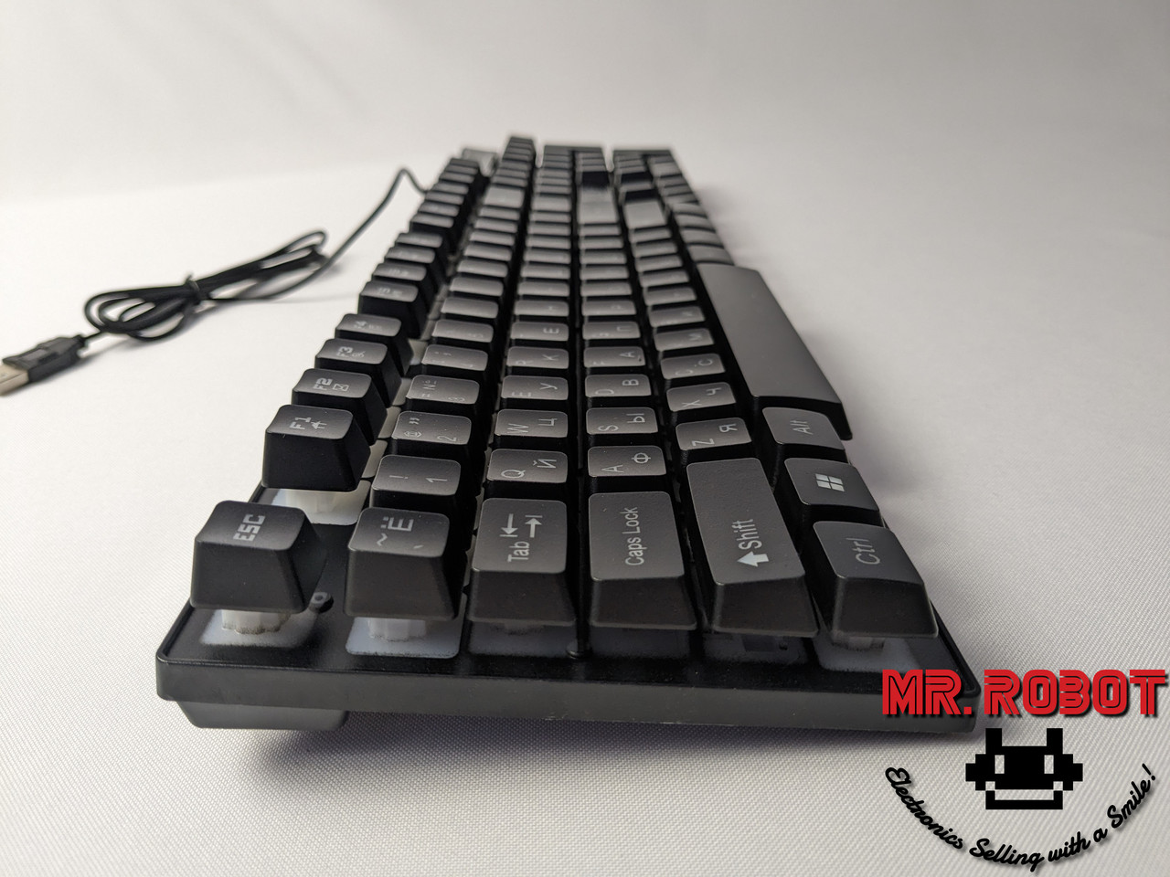 Эргономичная бесшумная, игровая/офисная клавиатура как механическая с ...