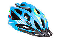 Шлем велосипедный с козырьком СIGNA WT-036 синий (синий)