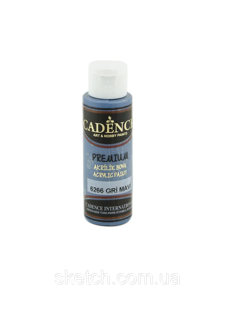 Акрилова фарба Cadence Premium Acrylic Paint,  №6266 Сіро блакитний, 70мл, фото 1