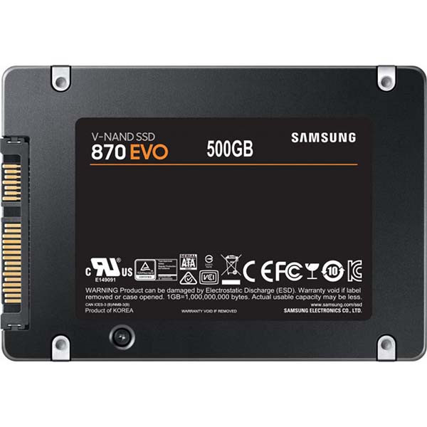 Samsung 870 Evo-Series 500GB 2.5" SATA III V-NAND 3bit MLC (TLC) (MZ-77E500BW) - фото 4 - id-p1992253493